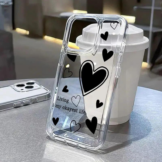 Blacky Hearts Acrylic Case - Case On