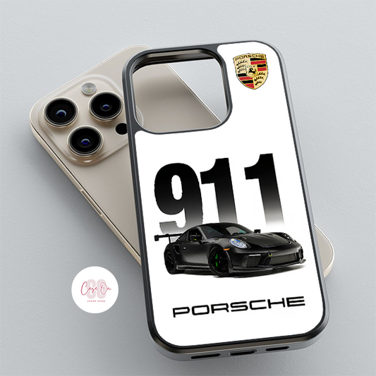 Porsche 911 Black-White Phone Case