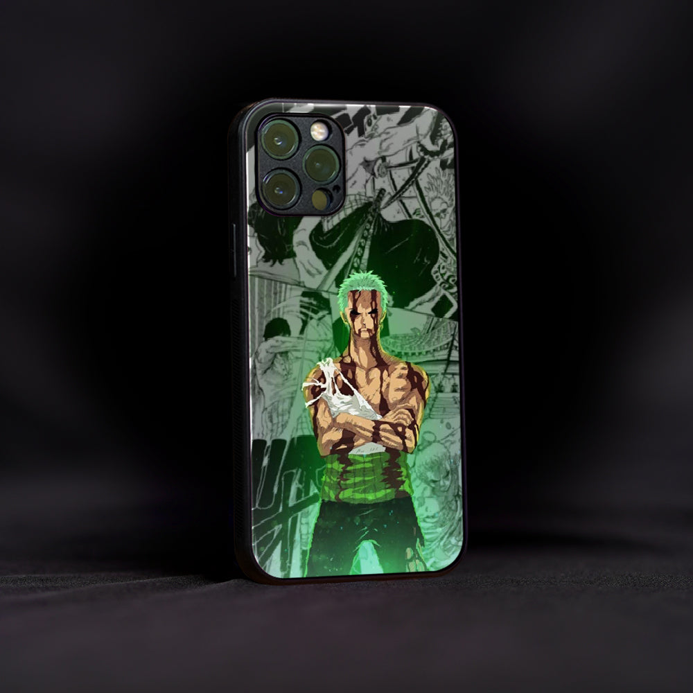 Green Head Zoro Poster glossyCase - Case On