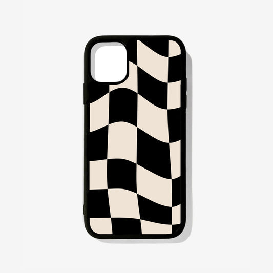 All Models Beige Checkered Glass Case