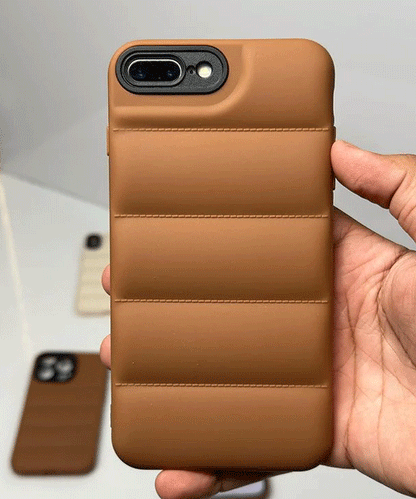 Premium Silicone Puffer Case For iphone