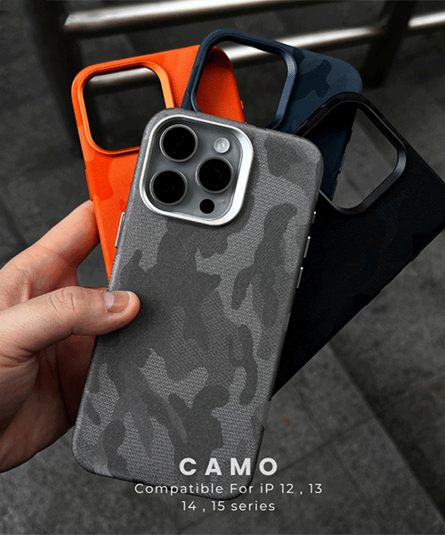 Microfiber Camouflage Magsafe Case iPhone