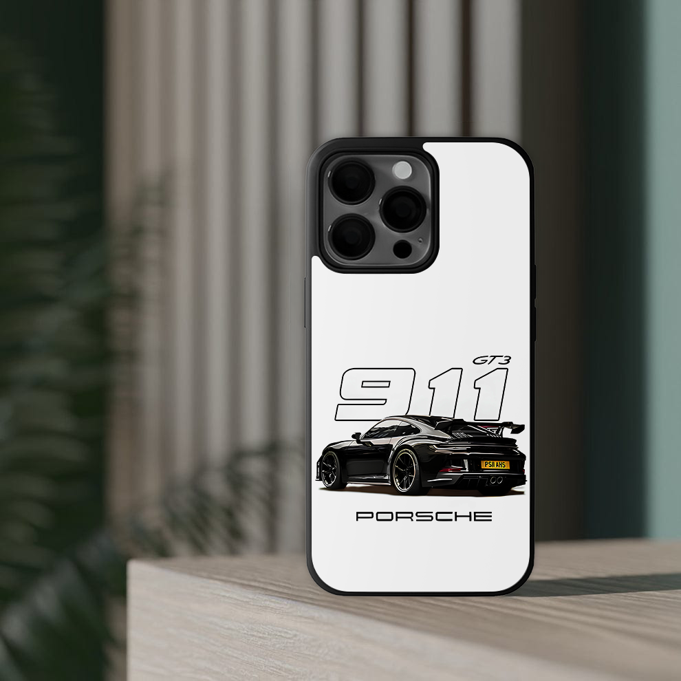 The Black Porsche911 Car Phone Case