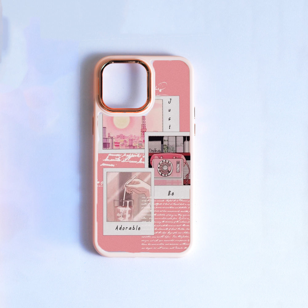 Be Adorable Pink Border Case