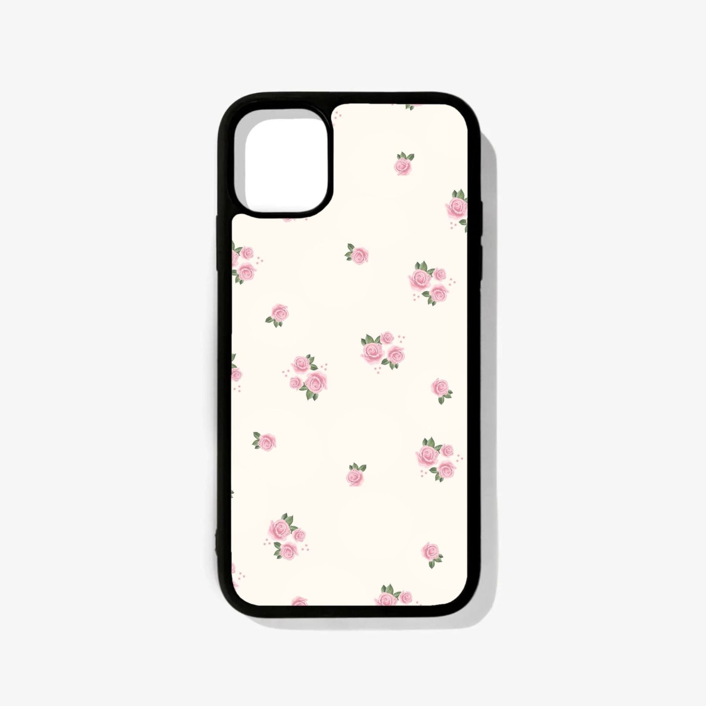 Pink Roses Glass Case