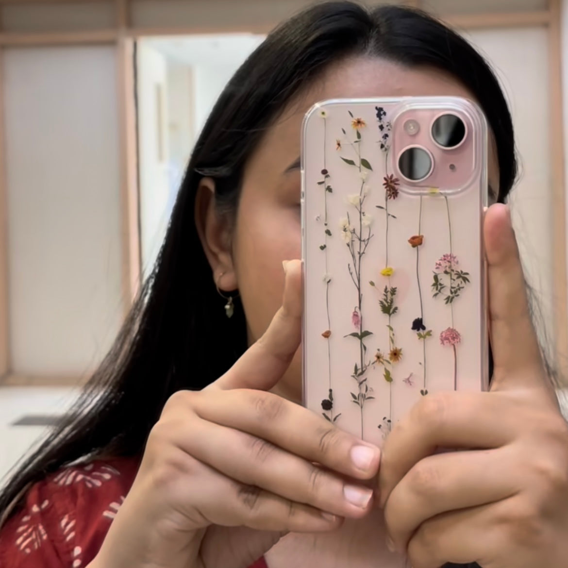 Floral Clear Case