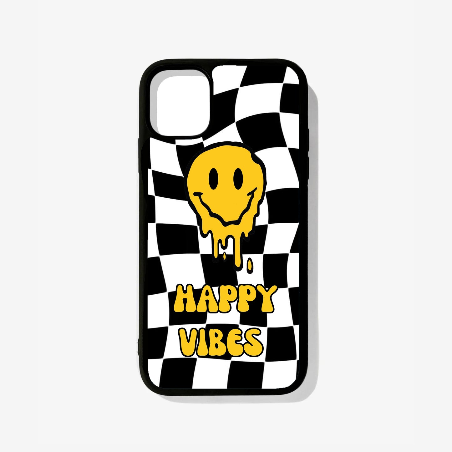 Happy Vibes Glass Case