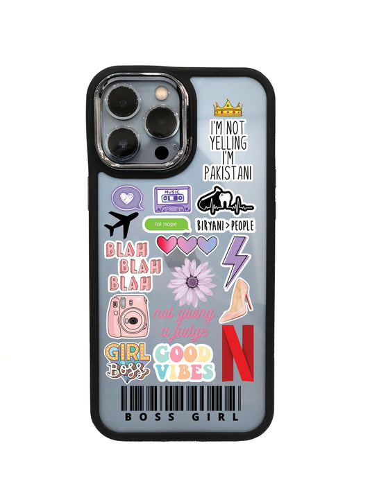 Boss Girl Black Border Case