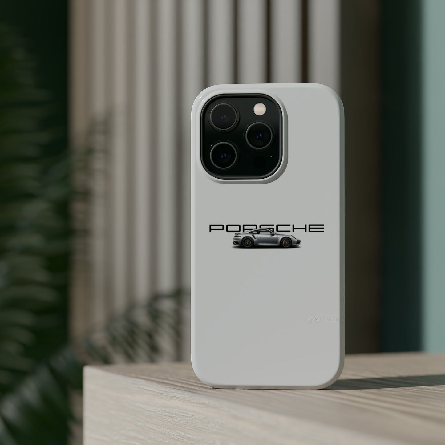 The White Porsche Car Phone Case