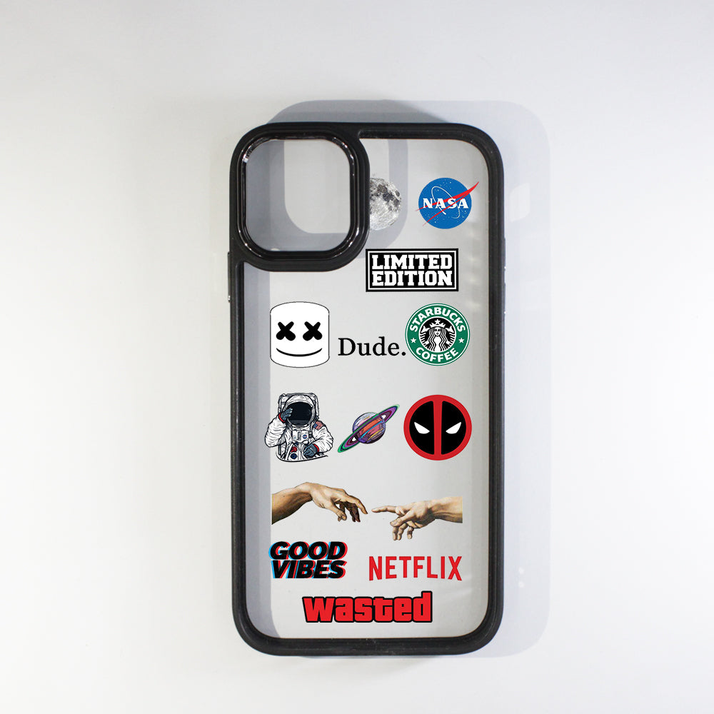 Dude Black Border Case