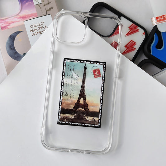 Postcard Eiffel Tower sticker Sillicon Case - Case On