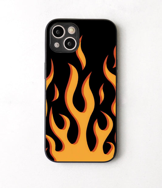 Yellow Fire glossy Case - Case On