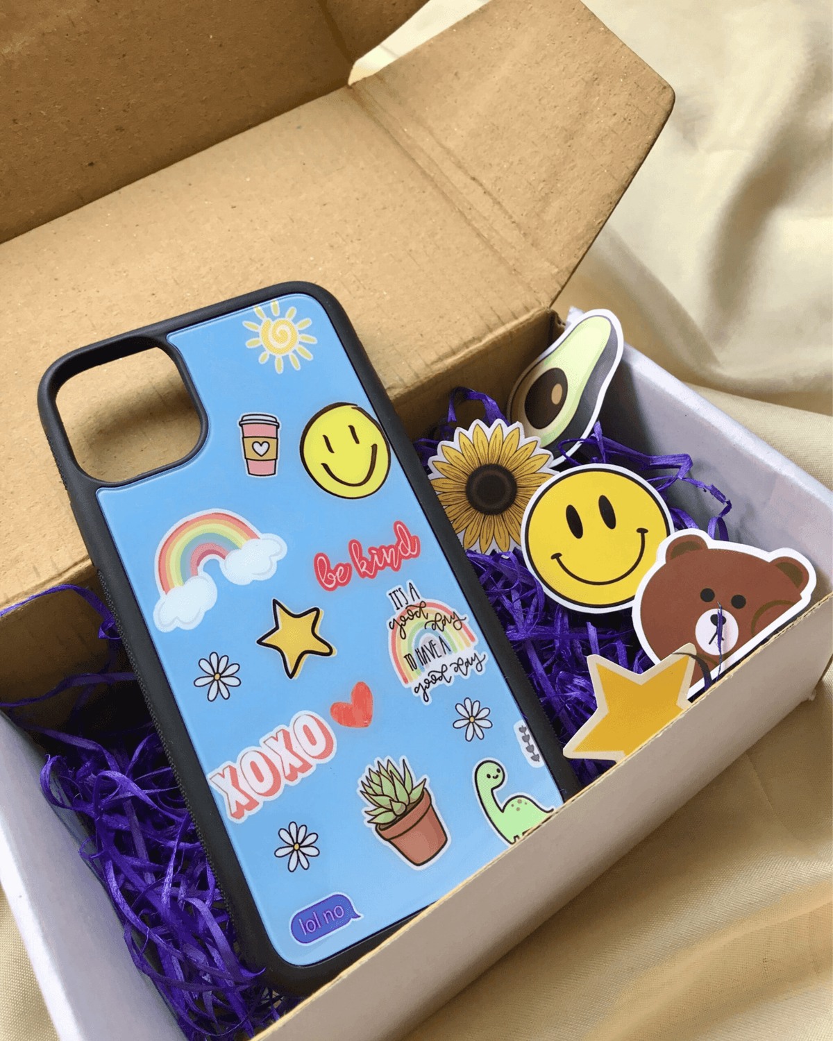 Cute Stickers Glossy Case – Case On