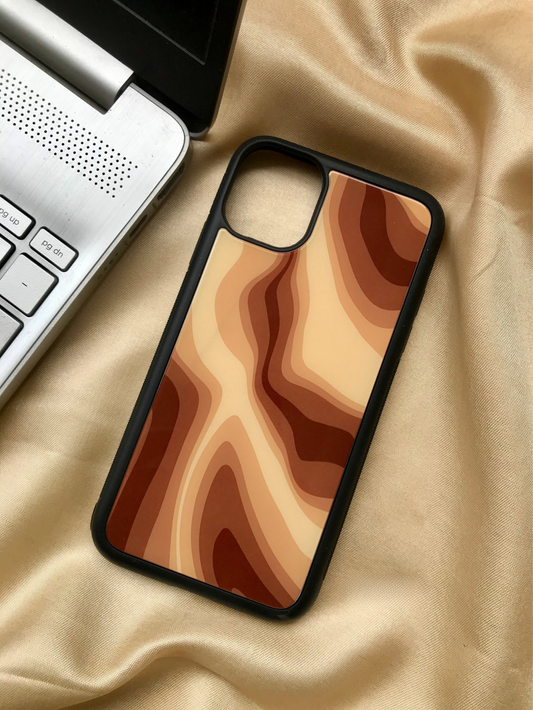 All Models Brown Swirl Glossy Case - Case On