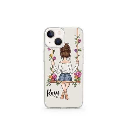 Girl on swing Customize name Case - Case On