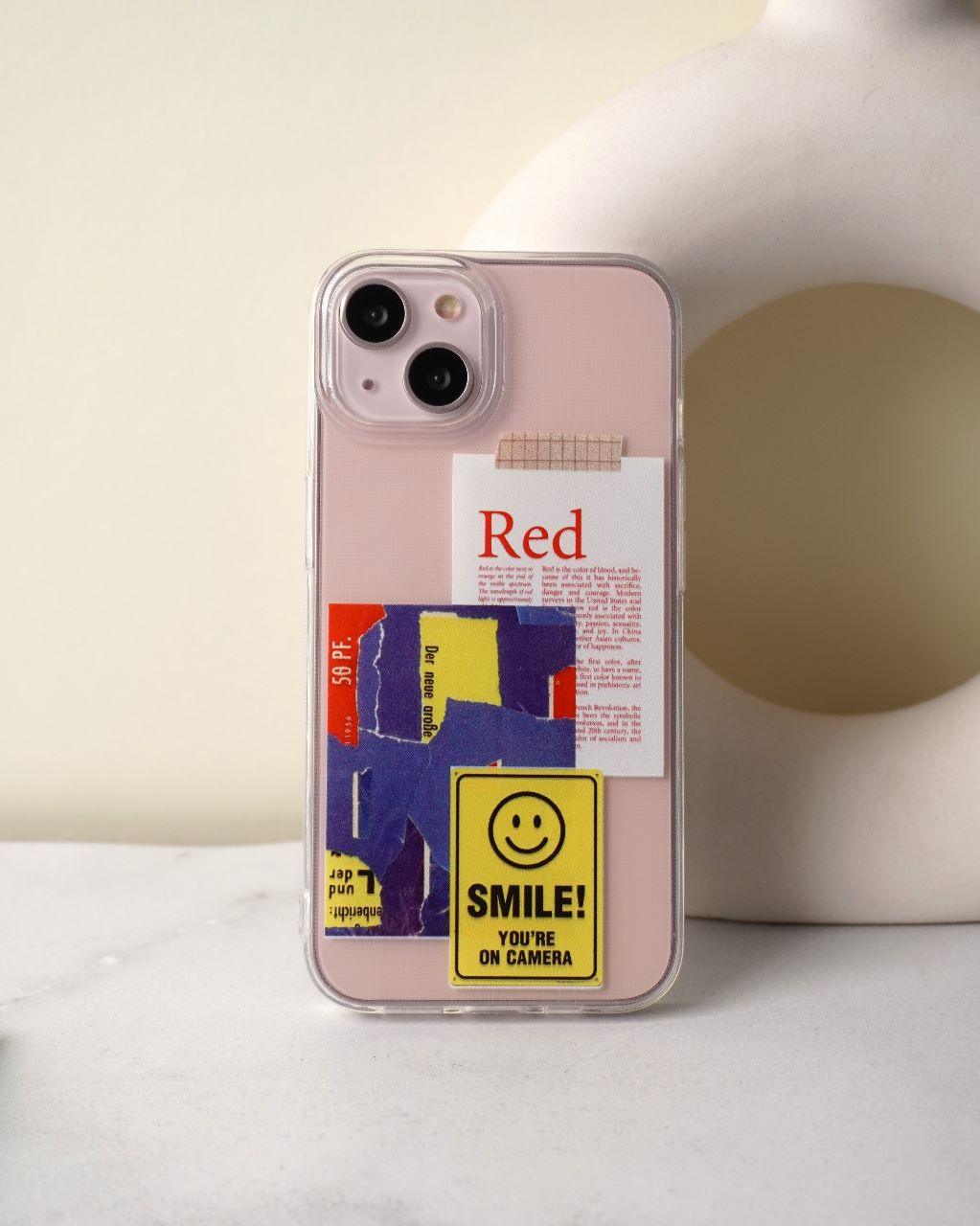 Smile on Camera sticker Sillicon Case – Case On