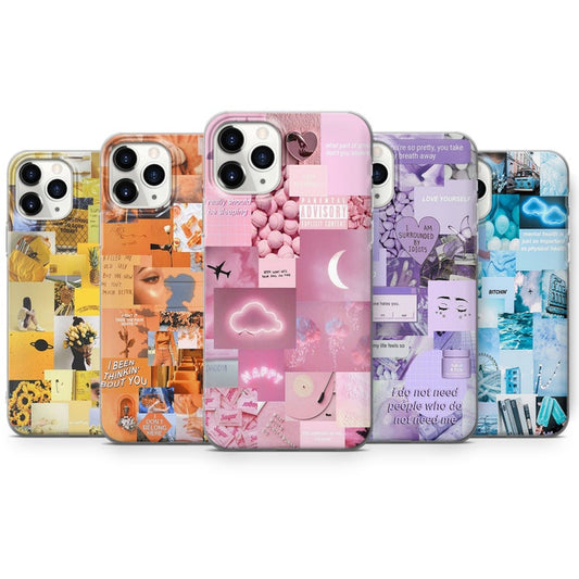 Aesthetic Collage Phone Case Abstract Art Cover All Models