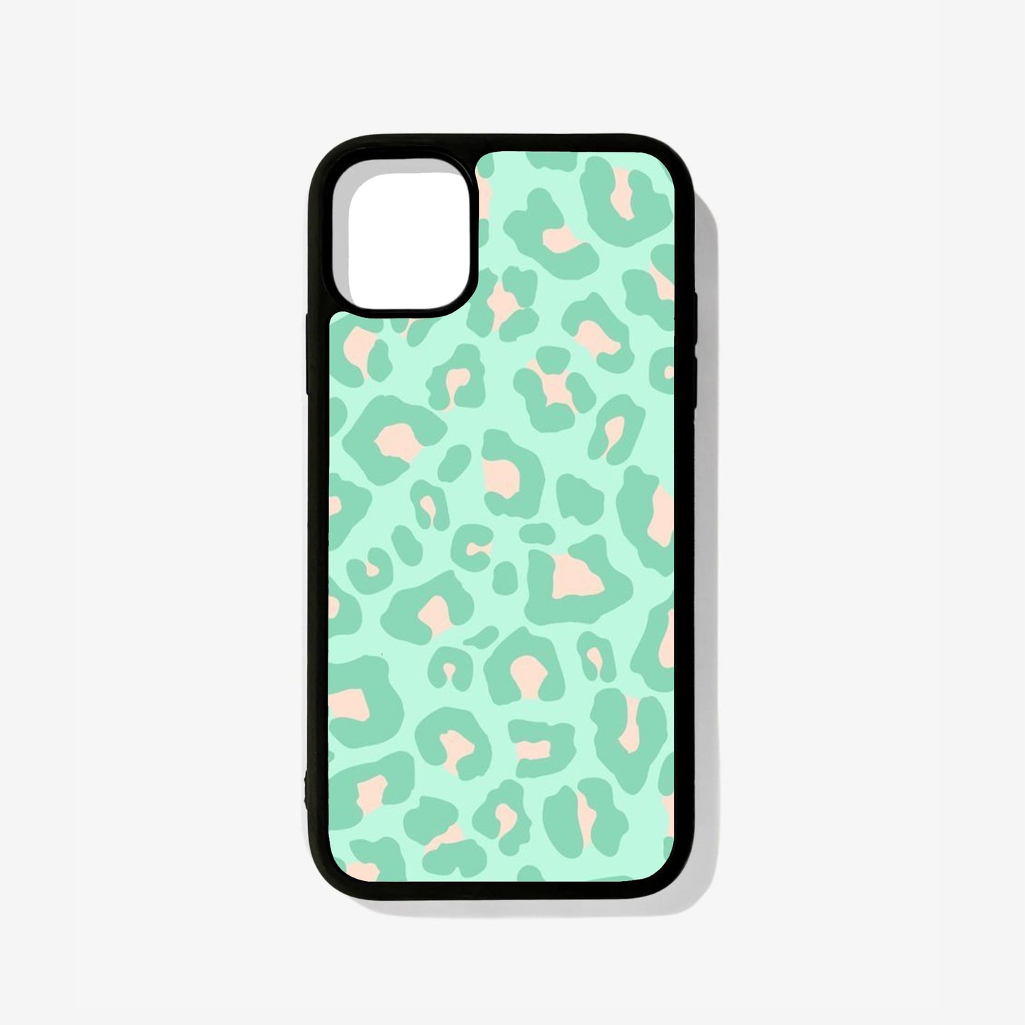 Green Leopard Glass Case