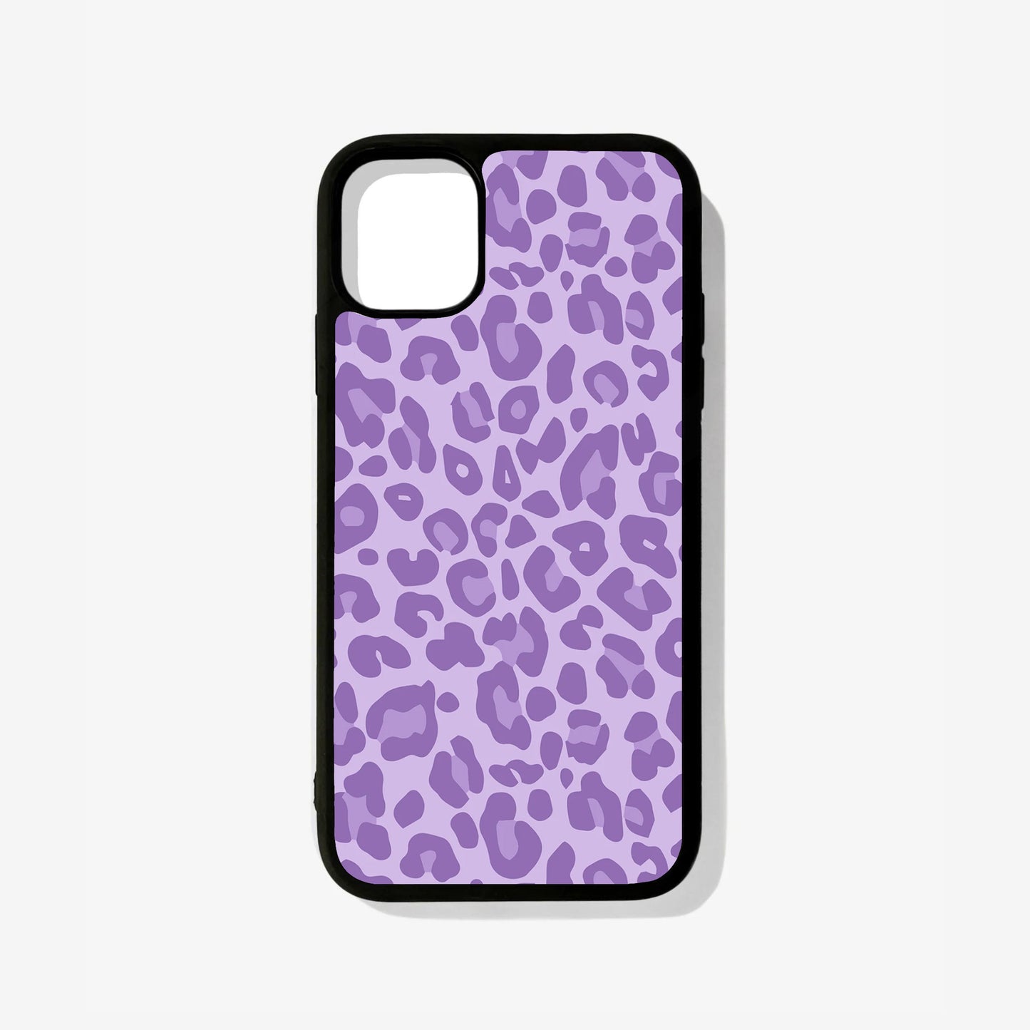 Purple Leopard Glass Case