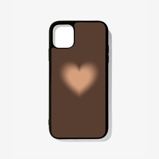 All Models Brown Aura Heart Glass Case