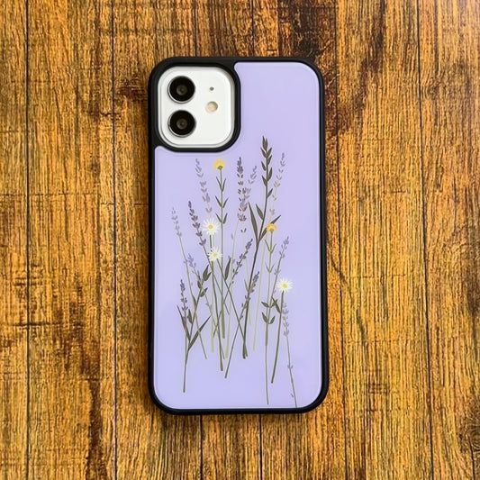 All Models Lilac Floral Glass Case