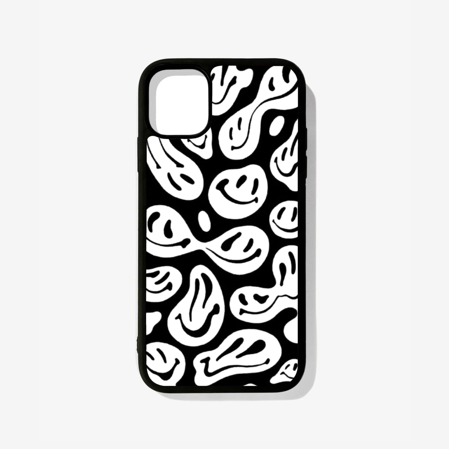 All Models Black & White Crazy Smiley Phone Case