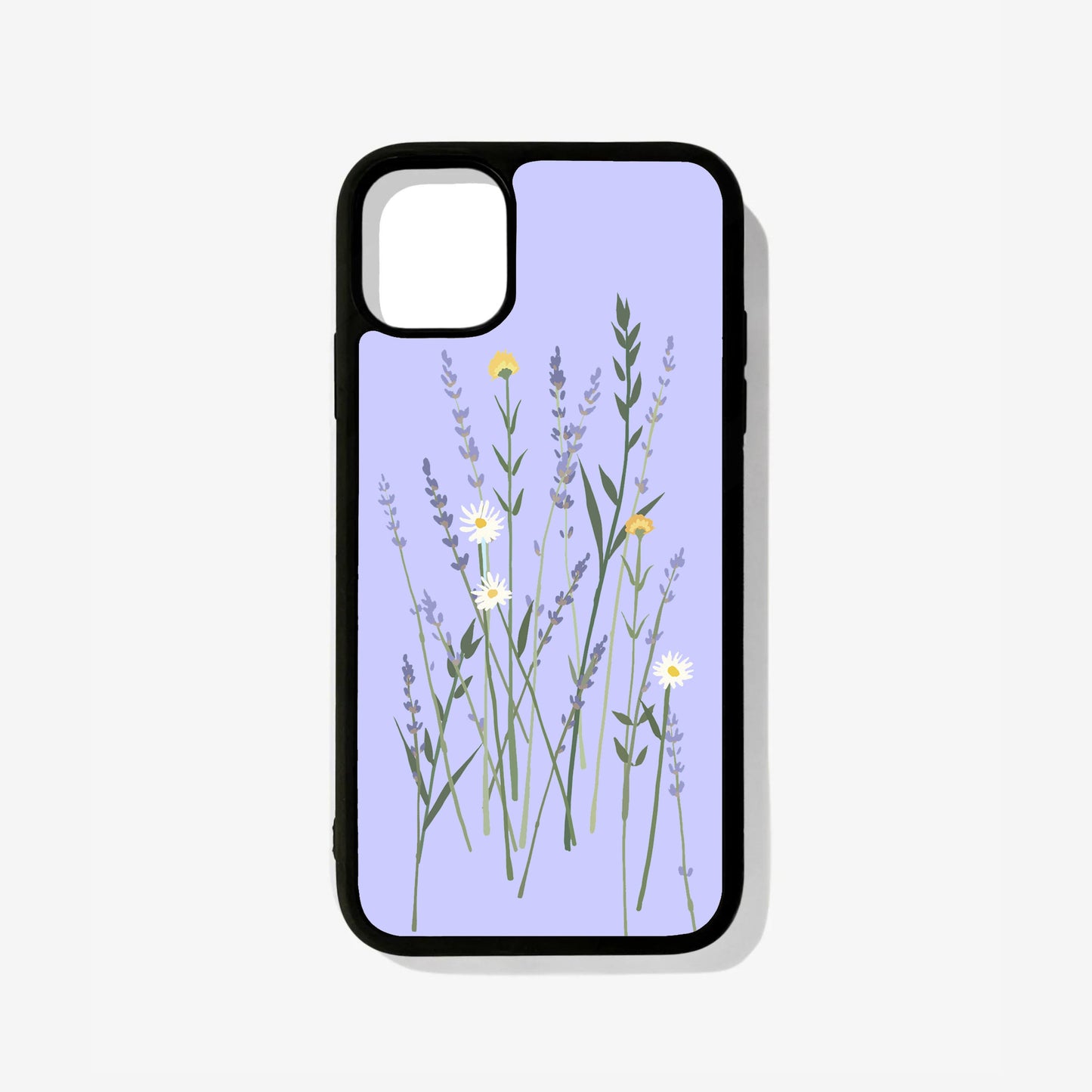 Lilac Floral Glass Case