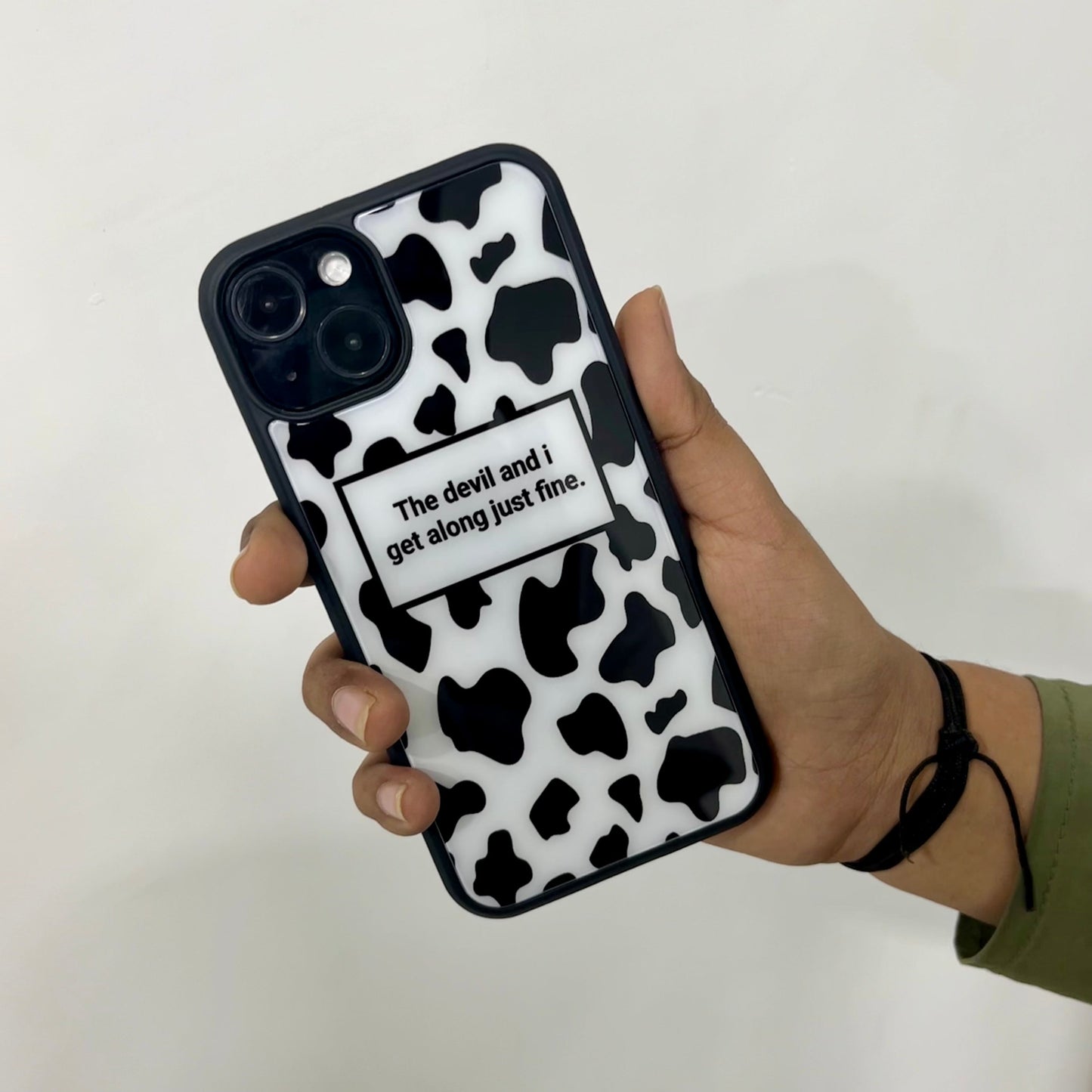 Moo Moo Quote Glass Case