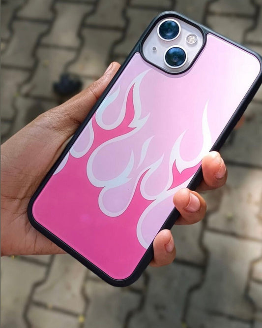 All Models Pink Flames Phone Case