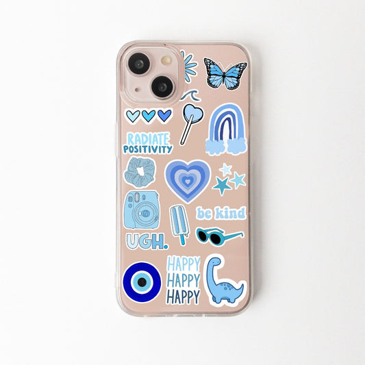 Blue Aesthetic Sticker Cases - Case On