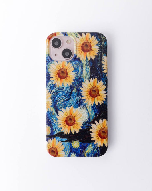 Starry Night X sunflower sticker Soft Silicon Case - Case On